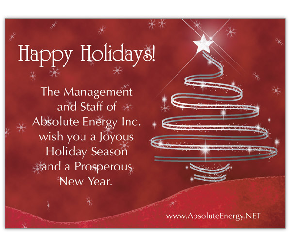 Absolute Energy Xmass Card