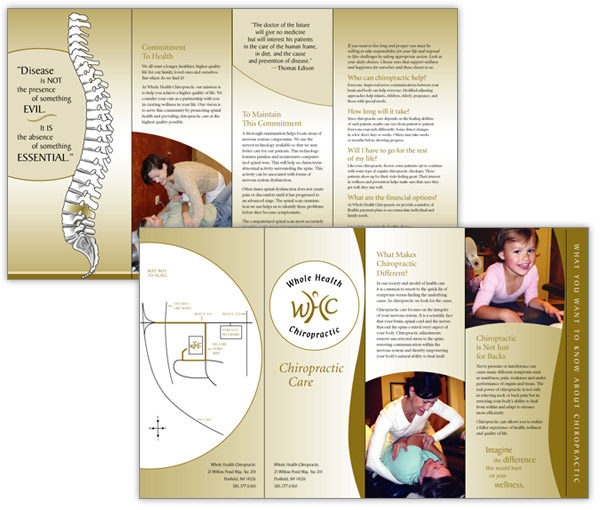 Whole Health Chiropractic Brochure