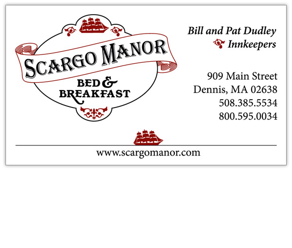 Scargo Manor Business Card