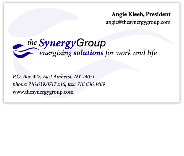 The Synergy Group Business Card