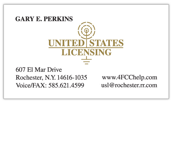 United States Licensing Business Card