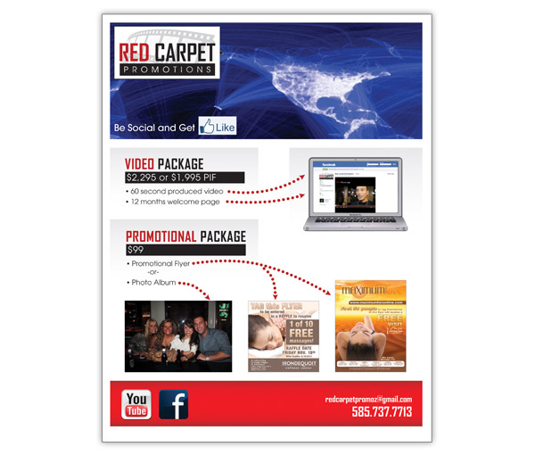 Sales Sheet for Red Carpet Promotions