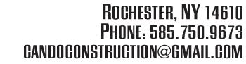 Contact Info, Chris Nealon Construction, Rochester, NY 14610, Phone: 585-750-9673